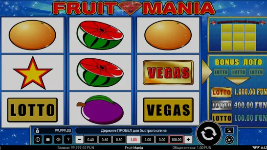 Fruit Mania slot - Canadian review